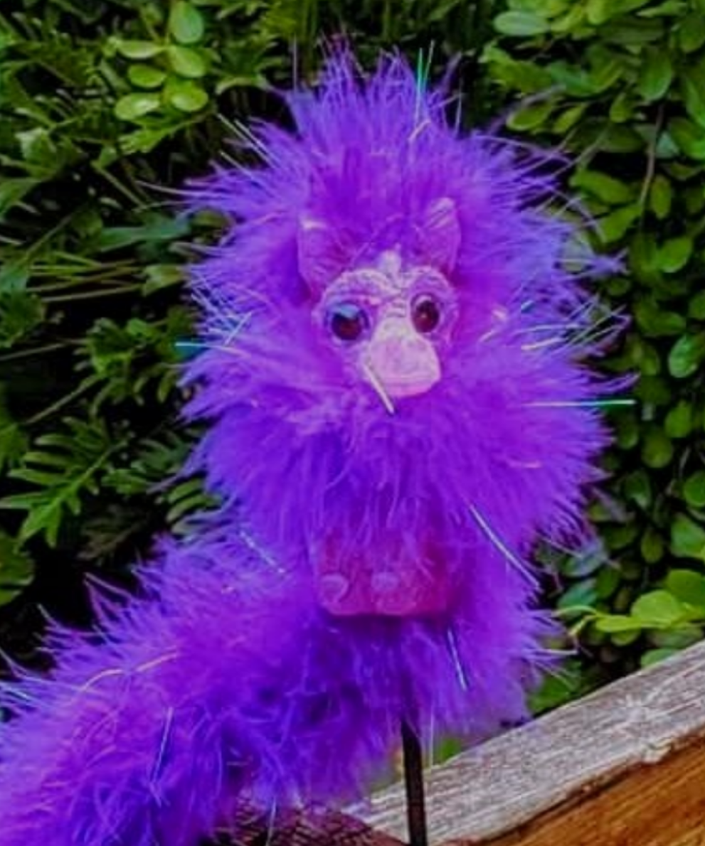 Purple Baby Dragon Shoulder Puppet (20 inches) magnet included