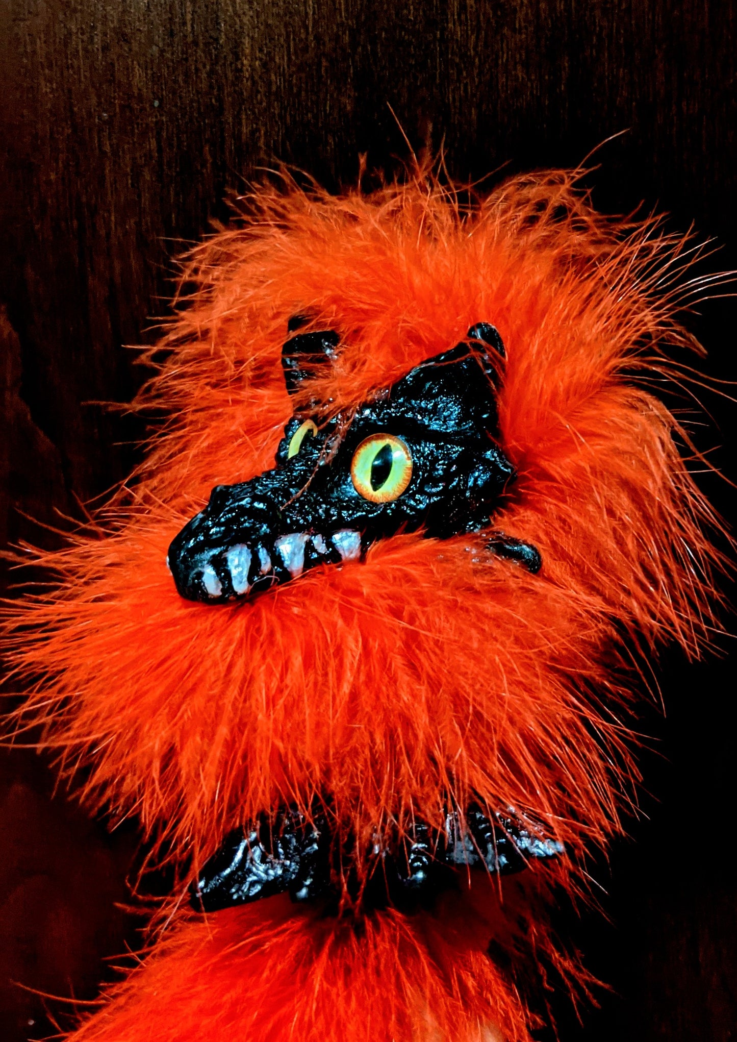 BlackRed Jr Dragon Shoulder Puppet (40 inches) magnet included